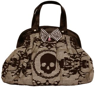 Iron Fist Lacey Days Skull Hand bag Purse Bag Tote Goth Steampunk 