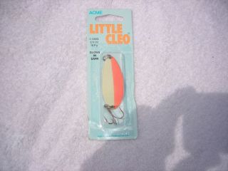   CLEO 2/3 OZ. GLOW / FLUORESCENT ORANGE MADE BY ACME TACKLE