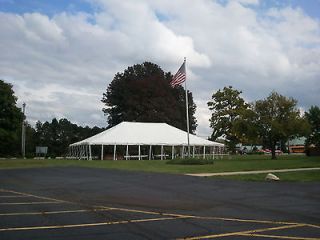   GREEN/WHITE POLE TENT/ COMMERCIAL GRADE PARTY TENT. COOK EVENT SUPPLY