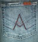 28/29 x 35.75 X Long Seven 7 for All Mankind A Pocket Flare Jeans 