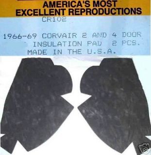65 66 67 68 69 CORVAIR ENGINE COMPARTMENT INSULATION 2p