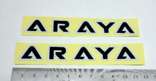 Nos Old School BMX Hub Decal Sticker for ARAYA Rim 7X C black