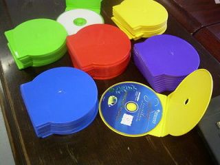 50 Opague CD DVD Dering C Shells   Multiple Color Package Clamshells 