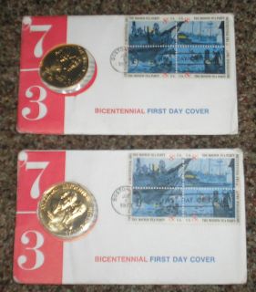 AWESOME RARE GOLD PLATED COLLECTABLE BICENTENNIAL FIRST DAY COVER 