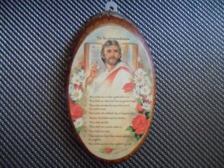 Ten Commandments Wood Plaque , Mission San Luis Rey