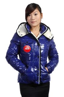 New Mens Womens Goose Down Fluffy Quilted Coat Jacket Duvet Hoodies 