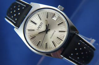 Vintage NOS Lanco Swiss Watch 1970s Very rare Quartz Electronic ESA 