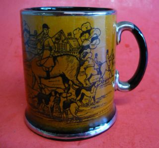 Vintage ARTHUR WOOD ENGLAND FOX HUNTING COFFEE MUG CUP
