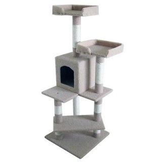 BRAND NEW 53 CAT TREE CONDO FURNITURE SCRATCHPOST PET HOUSE ACTIVITY 