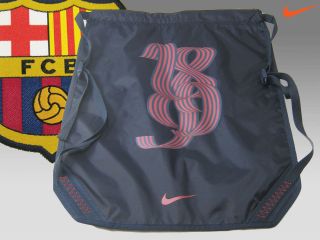 Nike BARCELONA Boys Football Drawstring Reversible Backpack Navy Blue