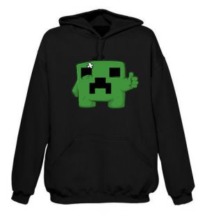 Minecraft creep Sad Logo Hoodies unisex 7 8 years to XXL Hight Quality
