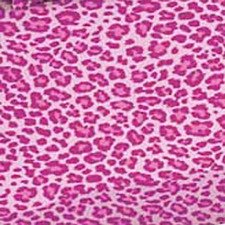 COTTON UPHOLSTERY CURTAIN SOFA FABRIC LEOPARD HOT PINK
