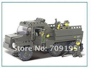 Army Truck    Compatible With Lego Assembly Block Toy #6