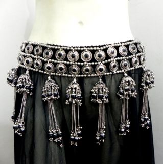   Belly Dance Hip Skirt Jewelry Tribal Boho NW Ethnic Gypsy Waist ATS