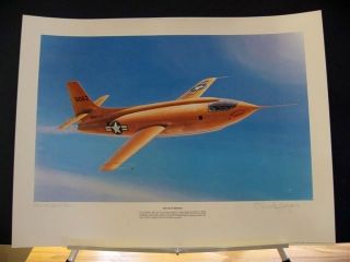 Bell X 1 Sound Barrier Chuck Yeager Harley Copic Signed Aviation Art