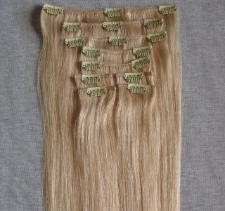   ON REMY THICK HAIR EXTENSIONS ALL LENGTHS LIGHT ASH BLONDE 160 GRAMS