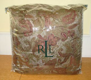 NEW RARE Ralph Lauren Hayden 4pc KING comforter shamS bedskirt set 