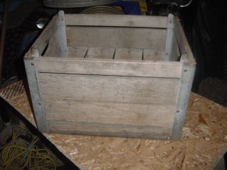 vtg wood milk crate carrier quality milk inc. dairy co 1950s or early 