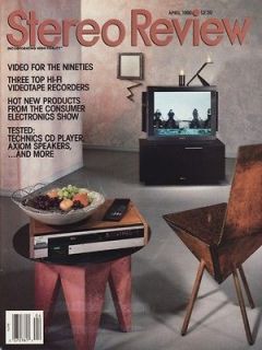   Magazine Apr 1990 Counterpoint SA 3000,Technics SL P370, Axiom AX2