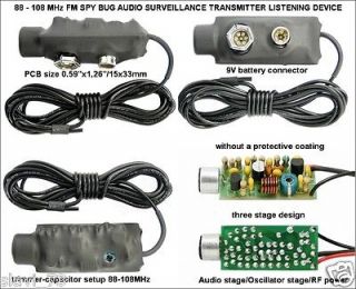 FM Spy Bug Audio Surveillance Transmitter