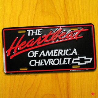 CHEVY LICENSE PLATE custom vanity tag emblem sign frame front cover 