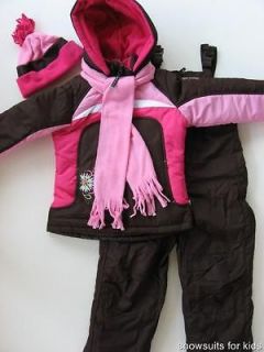 NWT Girls 2T 3T 4T Rothschild 4 piece Snowsuit ski outfit $95RV
