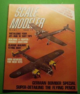 SCALE MODELER MAGAZINE FEB/1971CLASSIC WALRUS FLYING BOATMINI 
