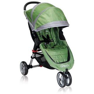 Baby Jogger 2012 City Mini Single Stroller Green / Gray New W/ Free 