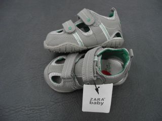 BNWT Baby Boys Sz 5 Zara Baby Brand Super Cute Grey Pre Walker Shoes 