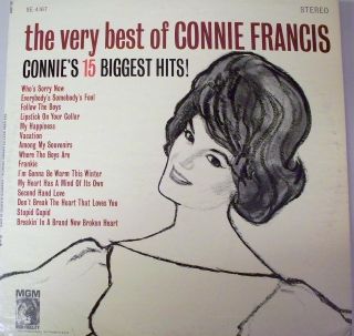 The Very Best of Connie Francis   Connies 15 Biggest Hits (LP MGM SE 