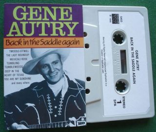 Gene Autry Back In the Saddle Again Portuguese Issue Cassette Tape 