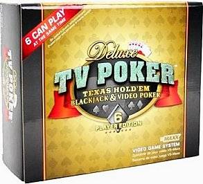 Deluxe TV Poker Texas Hold em Blackjack Video Poker 6 Player Edition 