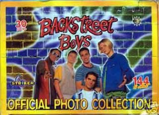 BACKSTREET BOYS PHOTOCARDS STRIKER TRADING CARD BOX