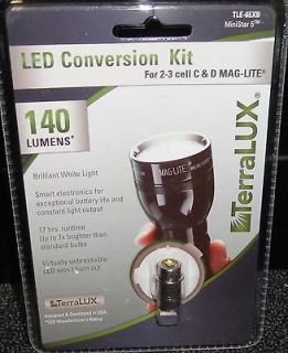 TERRALUX LED UPGRADE BULB for 2 & 3 CELL MAGLITE FLASHLIGHTS 140 