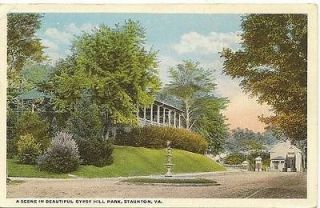 Staunton VA Gypsy hill Park Postcard #s1172