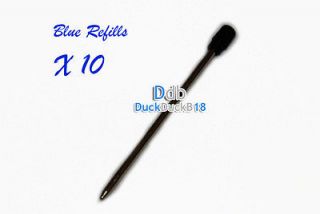   Blue color 10pcs* ink refills for Swarovski Crystalline ballpoint pen