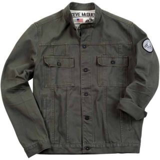 Troy Lee Designs TLD Steve McQueen Jacket Army Green Canvas Coat  All 