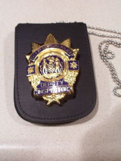 NYPD Captain/Deputy Inspector Style Badge Cut Out/ID Card Neck Hanger