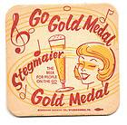   GOLD MEDAL BEER COASTER STEGMAIER BREWING CO WILKES BARRE PA (061