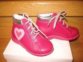 BARTEK Toddler Girl Leather Shoes Sneakers 8.5 US 25 EU PINK Sparkle 