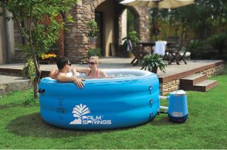 PALM SPRINGS 4 PERSON PORTABLE HOT TUB INFLATABLE BUBBLE SPA JACUZZI 
