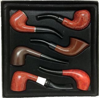 Classic Resin Tobacco Pipe Collection NEW In Box 6ct. (ZB 1193)