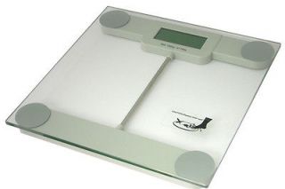   330 lb Digital Glass Body Fitness Bathroom Scale with LCD 150kg/100g