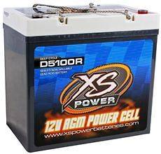   D5100R 3100 Amp AGM Power Cell Car Audio Battery + Terminal Hardware
