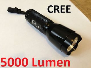 5000 Lumen High Intensity Tactical Torch CREE LED FLASHLIGHT 