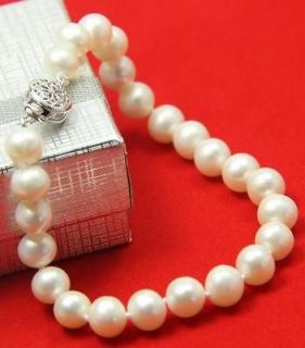 low auction price of 8 9 mm white defects freshwater pearl 