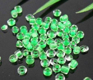 Free Ship 1000Pcs Jewelry Making Green Czech Glass Seed beads 2mm