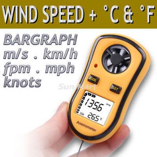   Thermometer Air Wind Flow Speed Meter Bar Graph Beaufort Scale