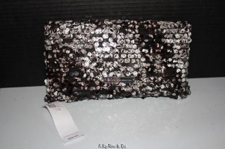 BCBGeneration Bailey Fold over Clutch in Black   NWT