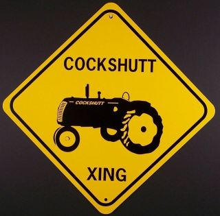 COCKSHUTT XING Aluminum Tractor Sign Wont rust or fade